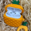 obal na airpods oranzovy ananas