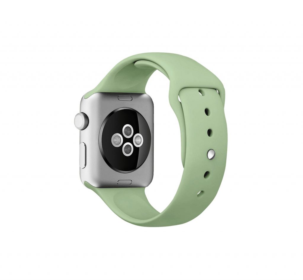 zelený řemínek na apple watch
