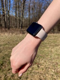 bezovy silikonovy reminek na apple watch 3 5 6