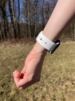 bily silikonovy reminek na apple watch 38 40 41 mm