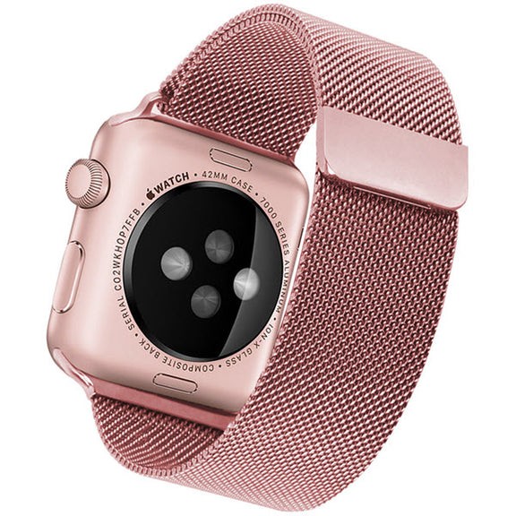 ruzovy milansky tah na apple watch 7