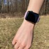 silikonovy fialovy reminek na apple watch