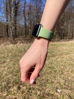 zelene silikonove reminky na apple watch 42 mm