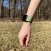 zelene silikonove reminky na apple watch 45 mm