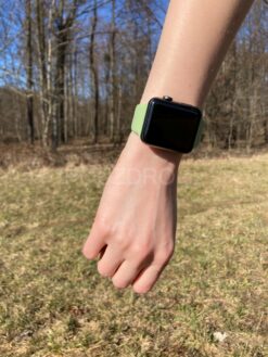 zelene silikonove reminky na apple watch 7