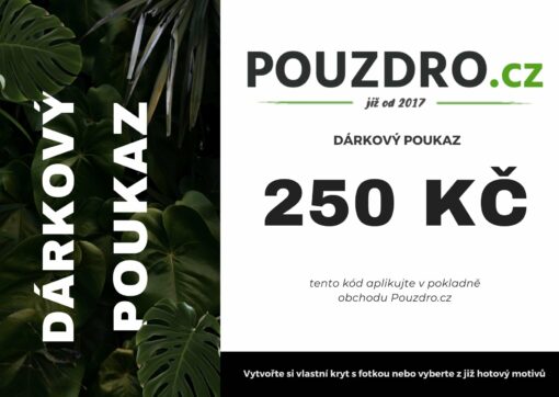 Fyzická dárkový poukaz Pouzdro.cz na nákup zboží v hodnotě 250 Kč